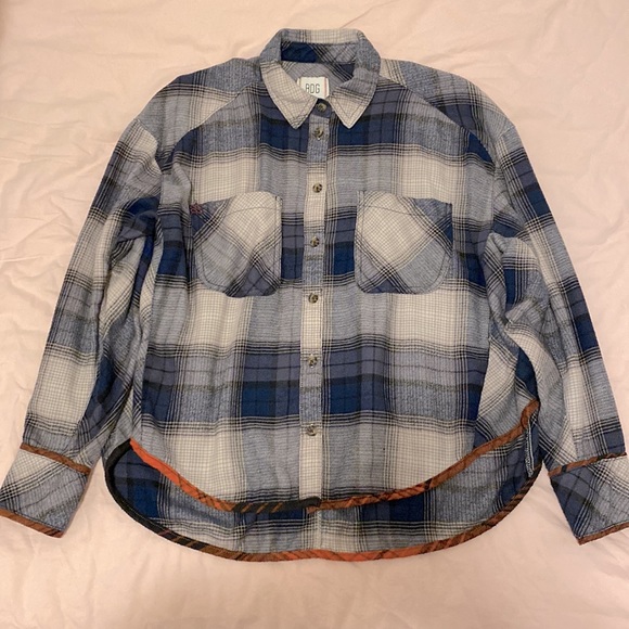 BDG Carl Slouchy Flannel Button-Down Shirt Size Small - Picture 6 of 9